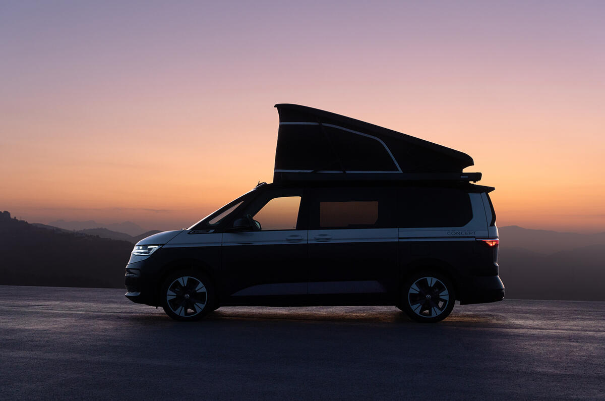 Volkswagen California Concept sunset Volkswagen California Concept sunset
