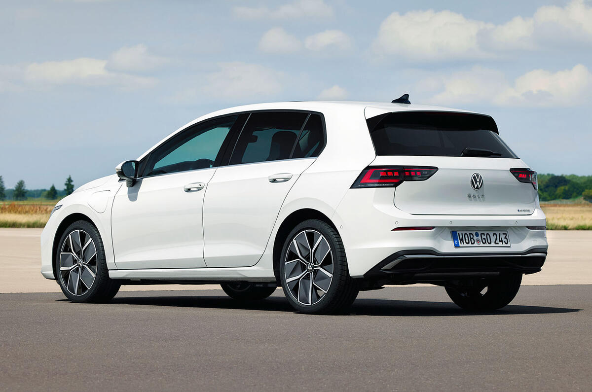 Volkswagen Golf GTE rear three quarter Volkswagen Golf GTE rear three quarter