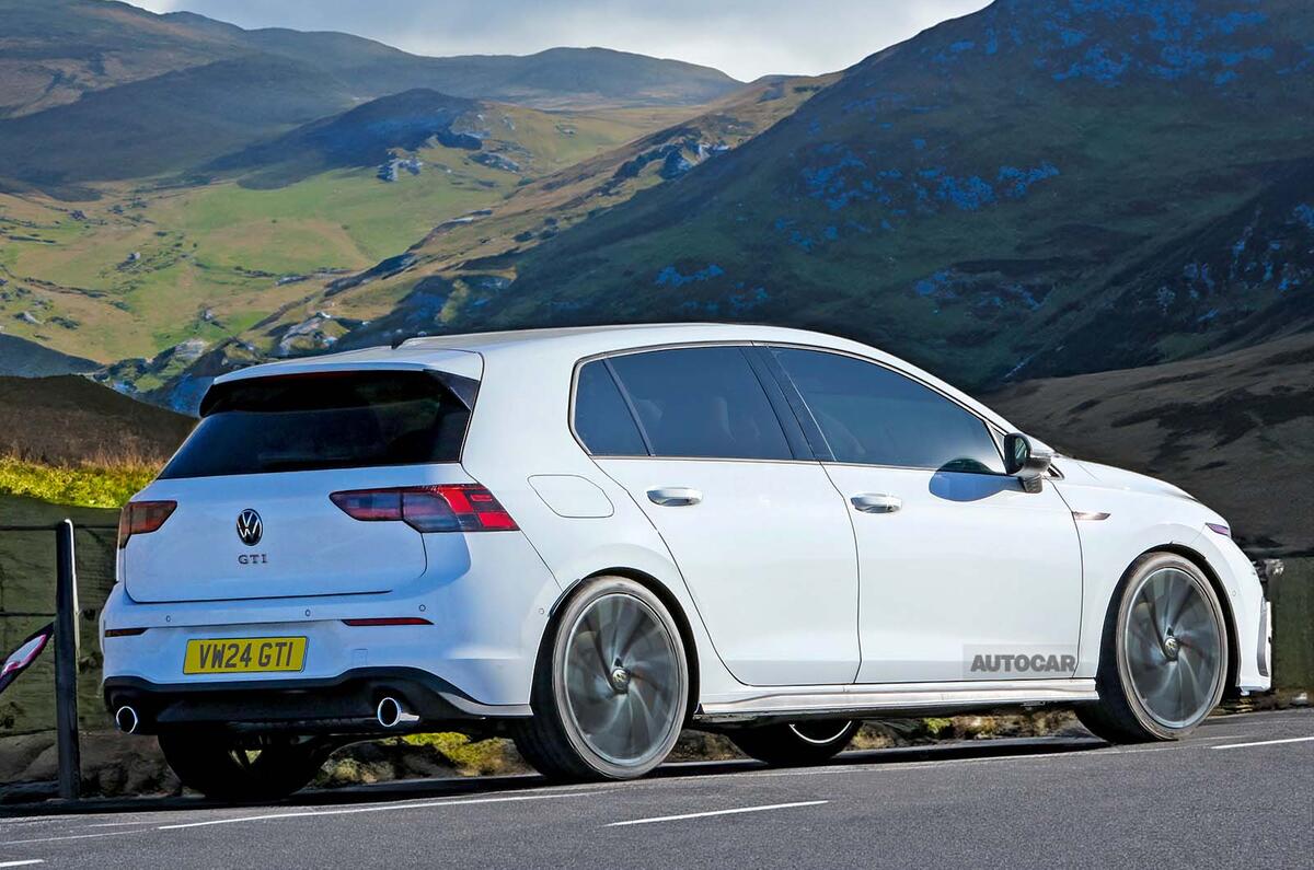 Volkswagen Golf GTI rear three quarter