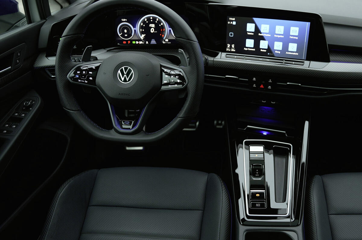 Volkswagen Golf R 20 years cabin view Volkswagen Golf R 20 years cabin view