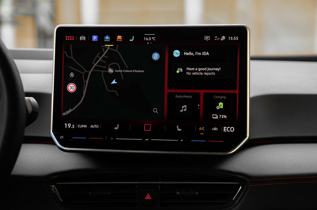 Volkswagen ID 3 GTX infotainment