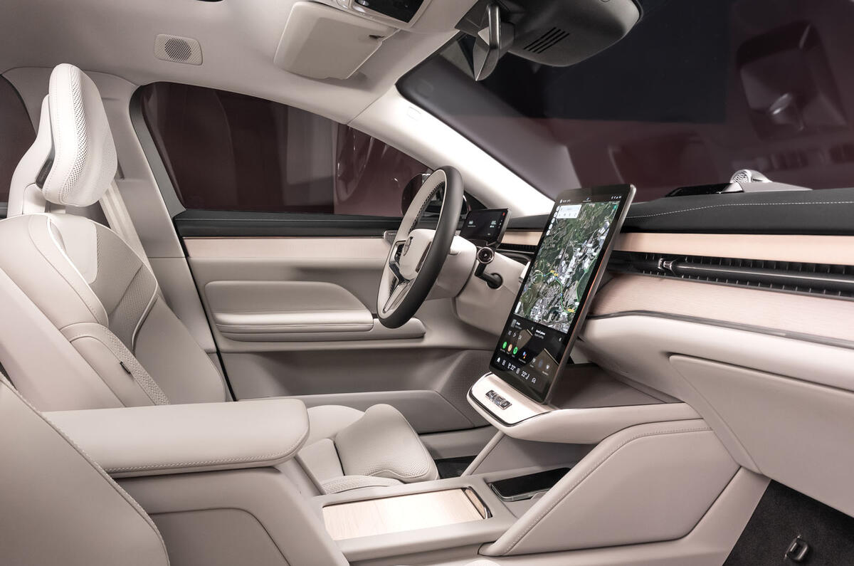 Volvo ES90 studio interior front Volvo ES90 studio interior front