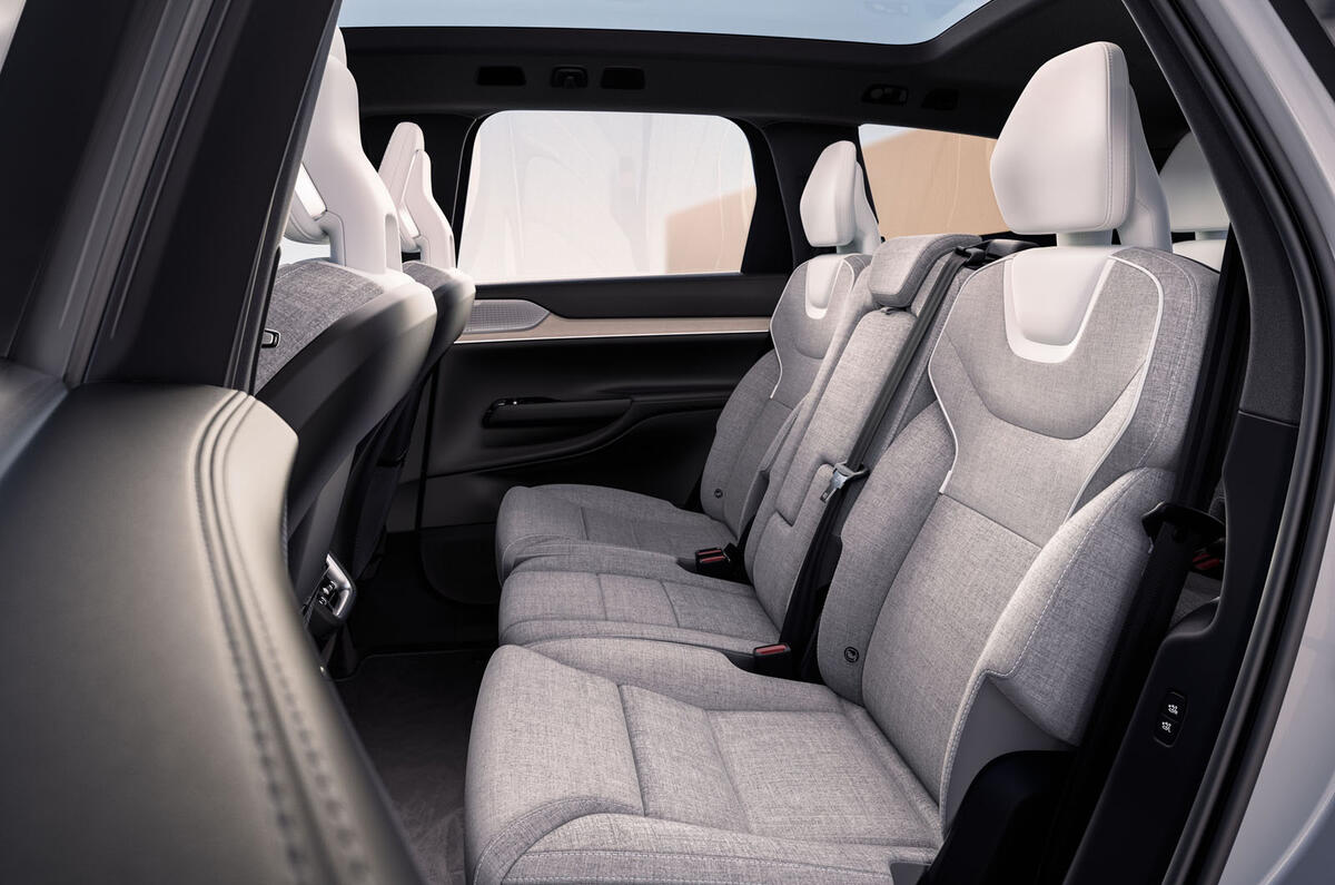 Volvo EX90 2024 rear seats Volvo EX90 2024 rear seats