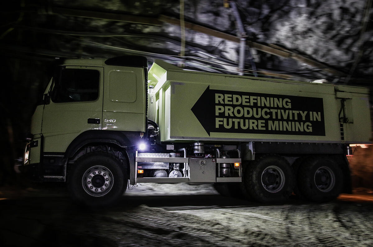 Volvo FMX self-driving truck