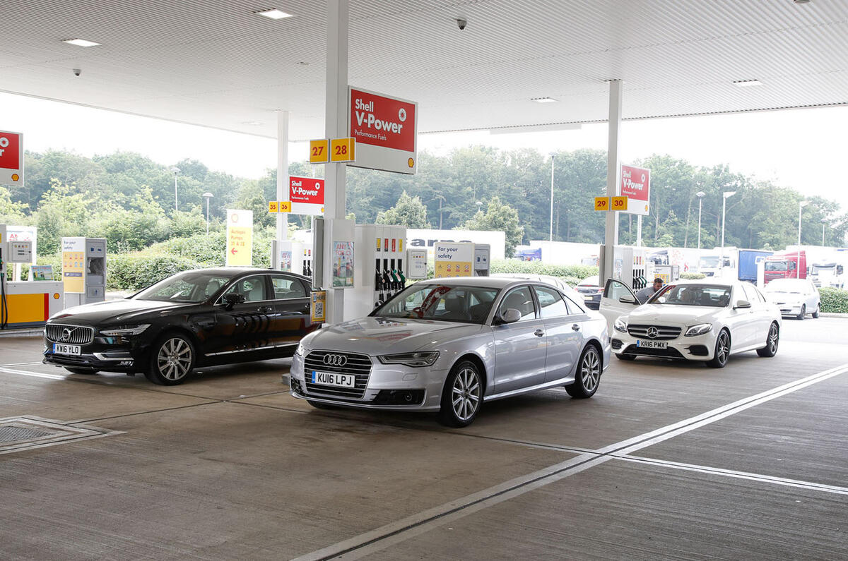 Audi A6 vs Lexus GS vs Mercedes-Benz E-Class vs Volvo S90 - executive car group test