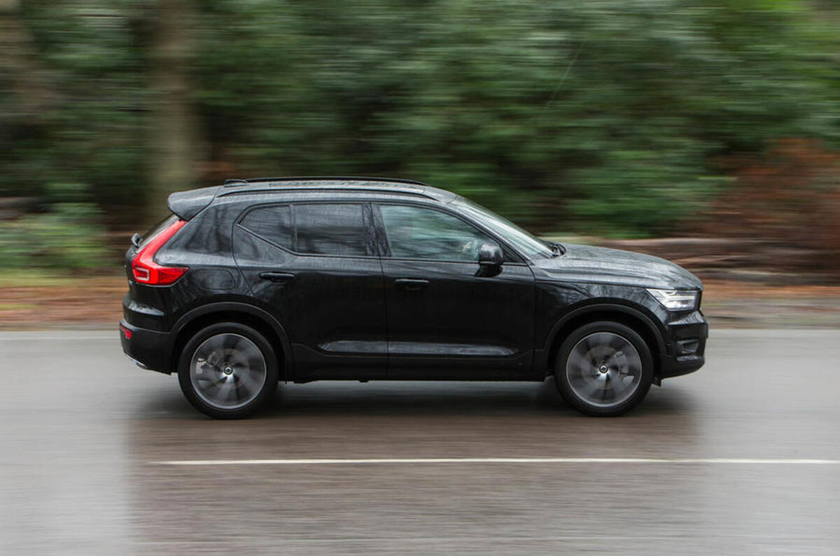 Volvo XC40 diesel on the road side Volvo XC40 diesel on the road side