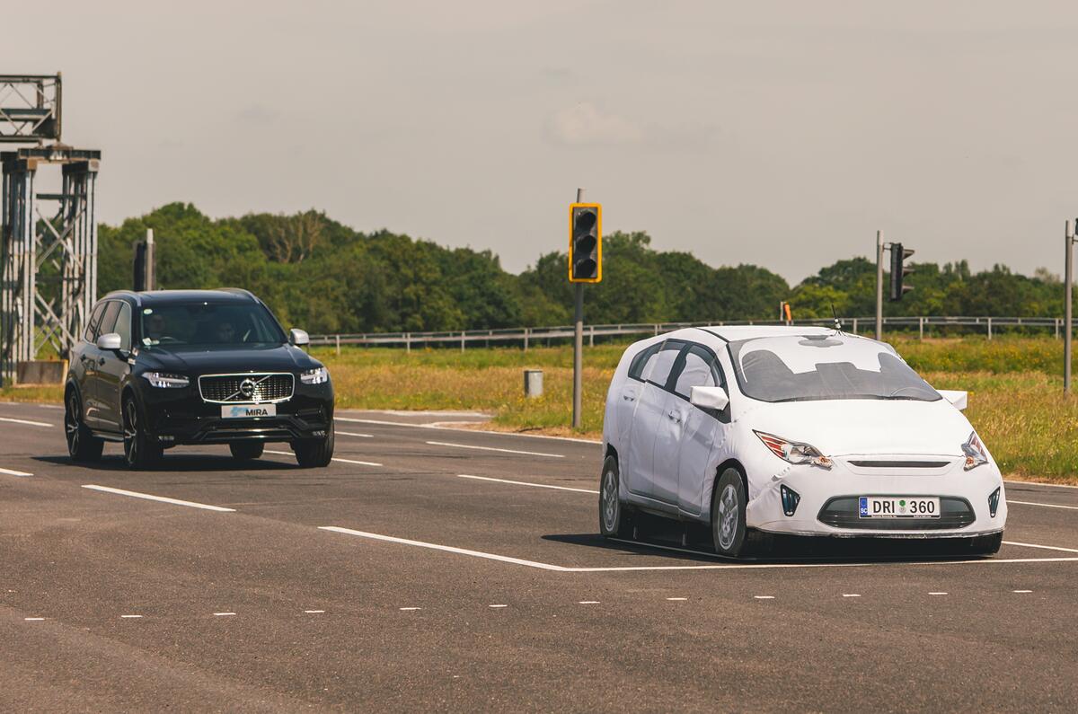 Volvo XC90 MIRA automation test front Volvo XC90 MIRA automation test front