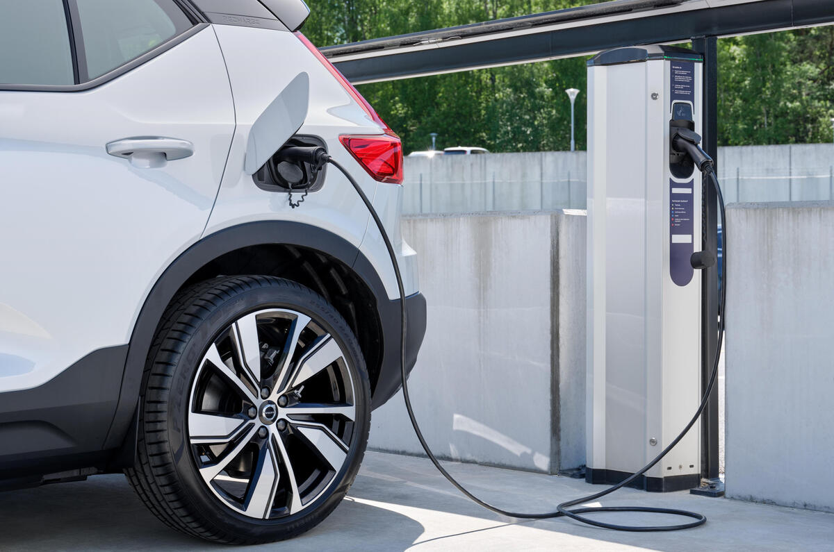 Volvo car charging