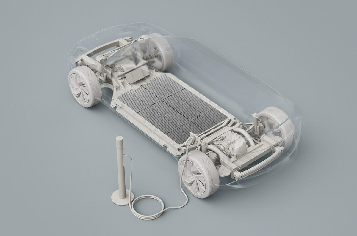 Volvo electric powertrain render Volvo electric powertrain render