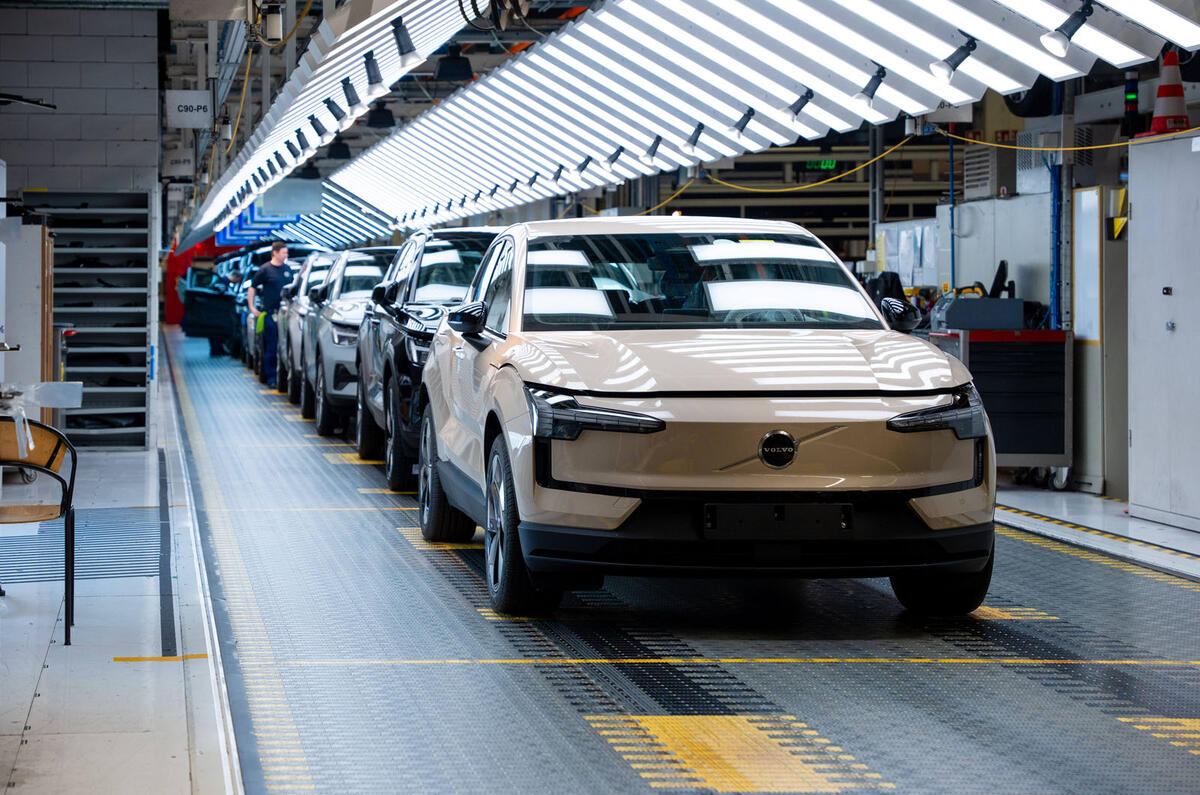 Volvo EX30 production in Ghent. Belgium