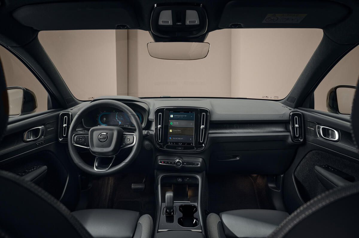 Volvo EX40 interior Volvo EX40 interior