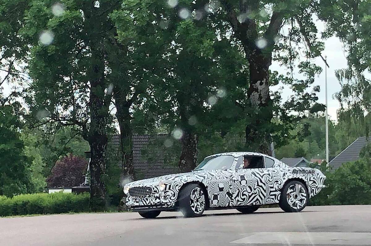 Volvo P1800 prototype spyshot front side