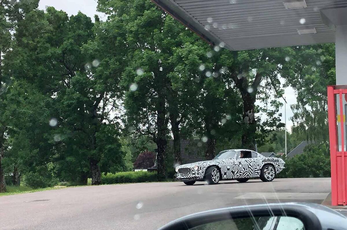 Volvo P1800 prototype spyshot front side far Volvo P1800 prototype spyshot front side far