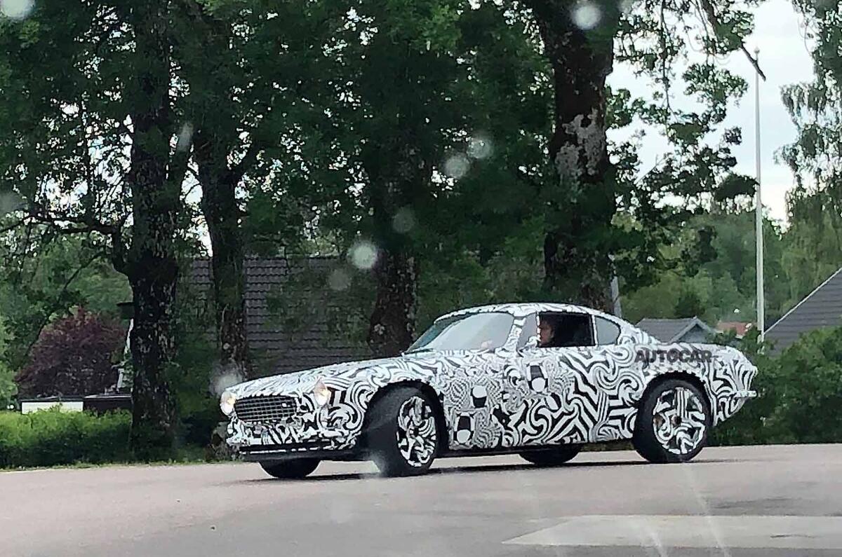 Volvo P1800 prototype spyshot front Volvo P1800 prototype spyshot front