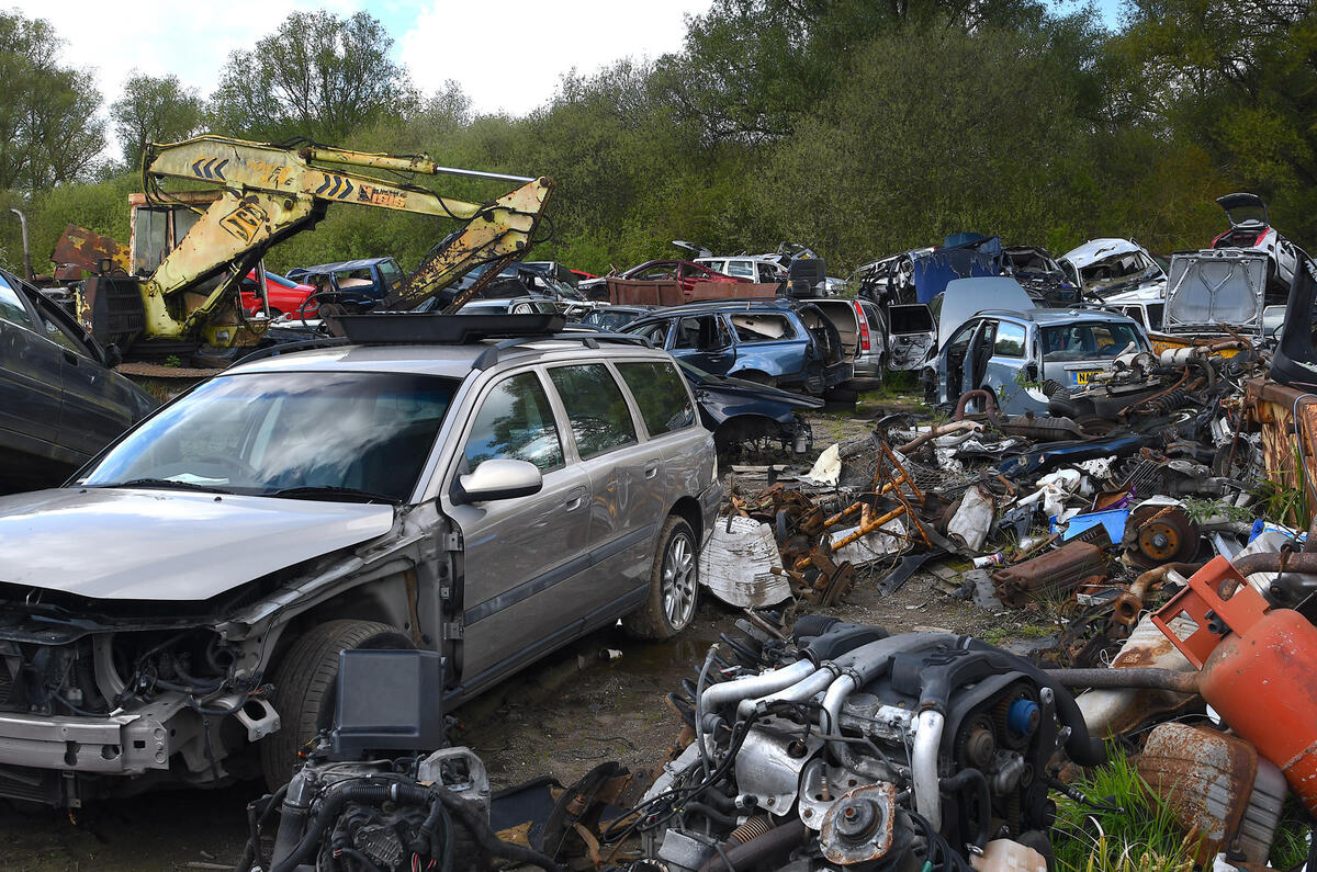 Volvo scrap yard 1 Volvo scrap yard 1