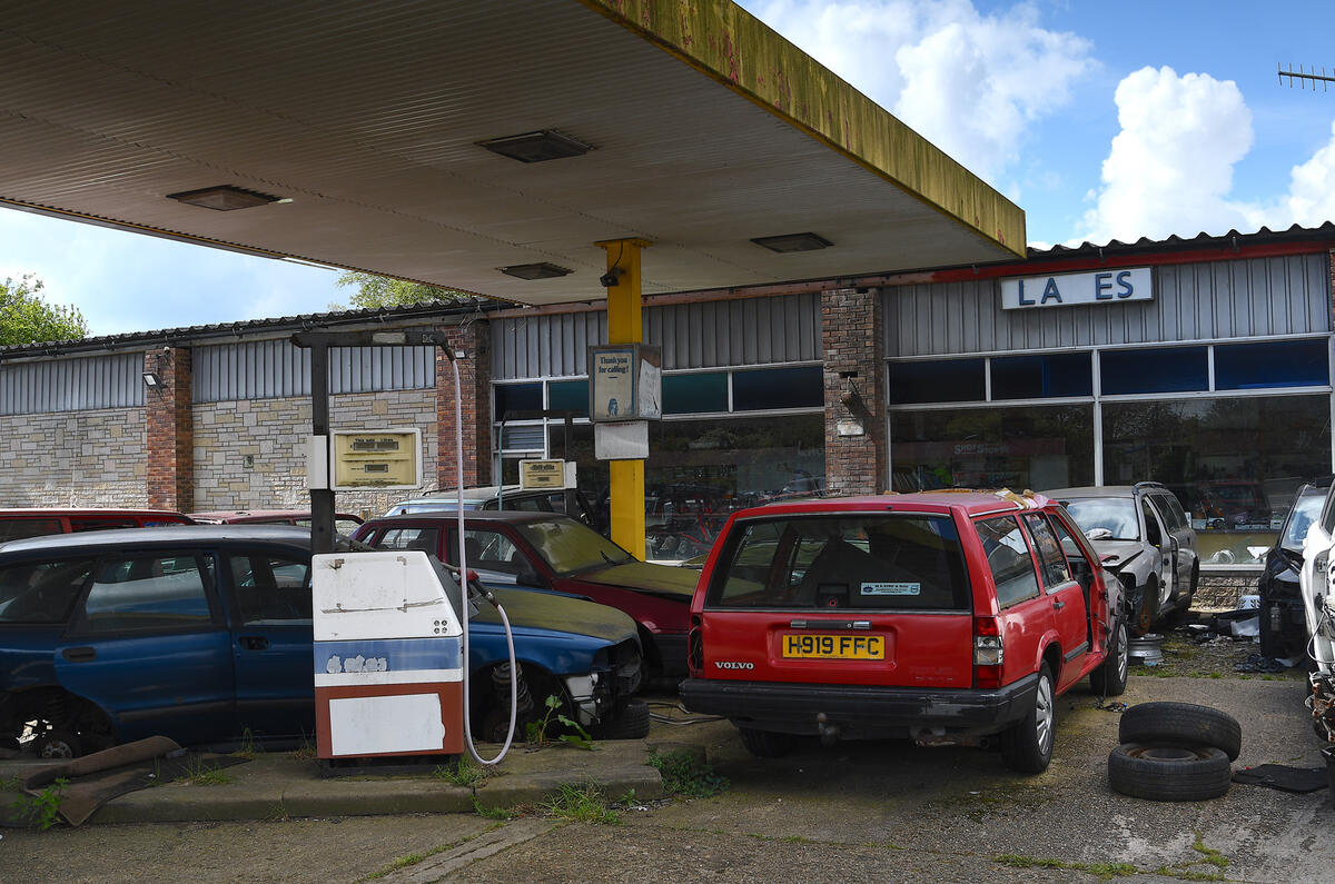 Volvo scrap yard fuel stop 2 Volvo scrap yard fuel stop 2