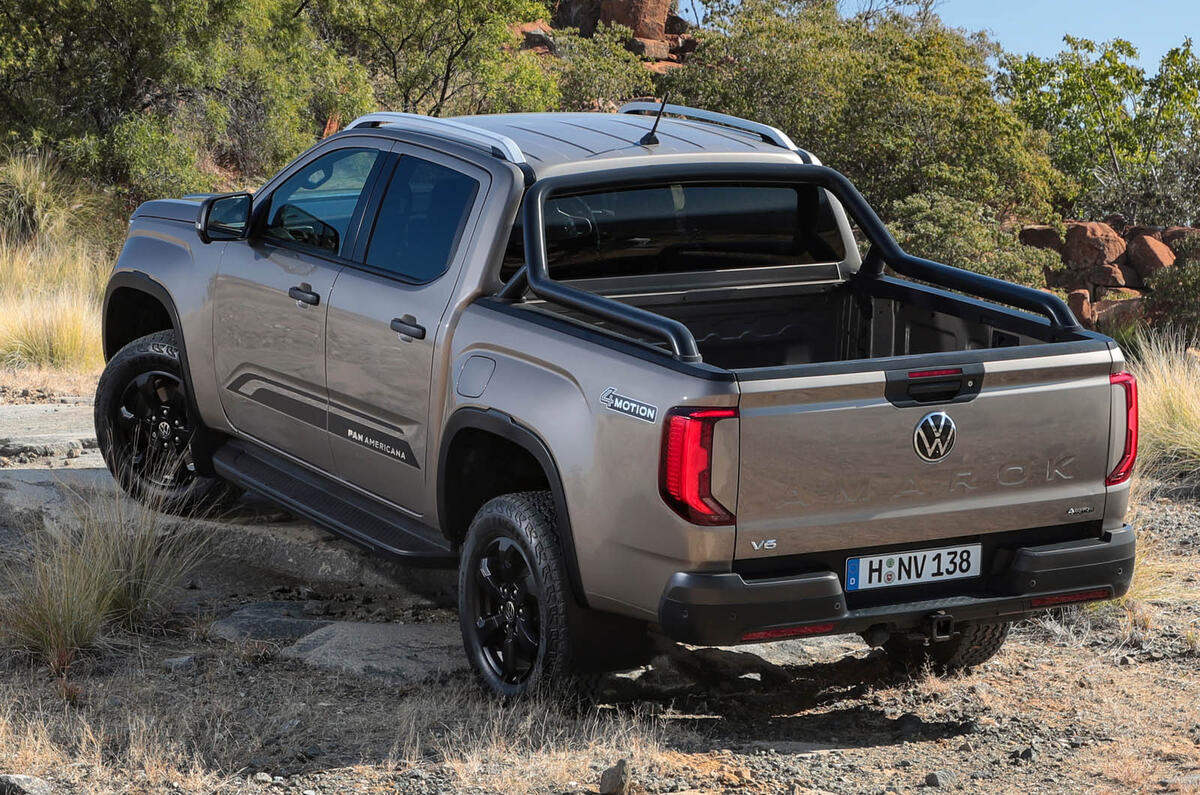 VW Amarok 2022 rear three quarters VW Amarok 2022 rear three quarters