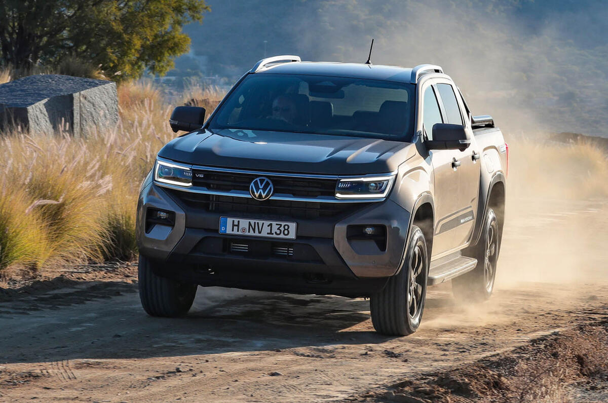 VW Amarok 2022 three quarters driving VW Amarok 2022 three quarters driving