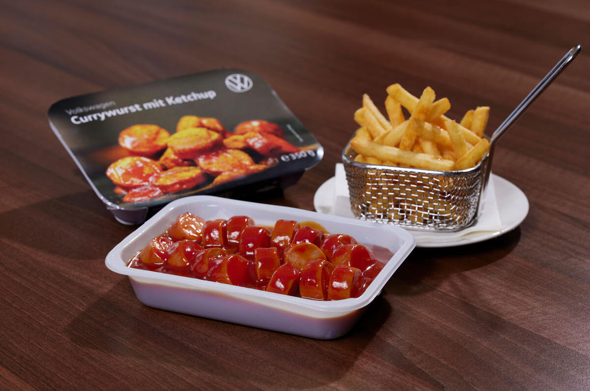 VW Currywurst ready meal