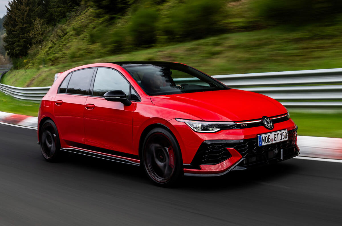 VW Golf GTI Edition 50 front quarter tracking