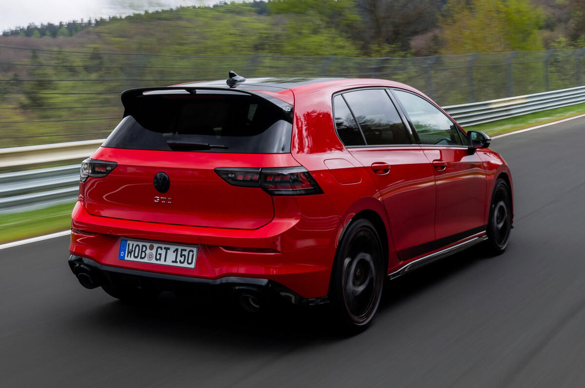 VW Golf GTI Edition 50 rear quarter tracking VW Golf GTI Edition 50 rear quarter tracking