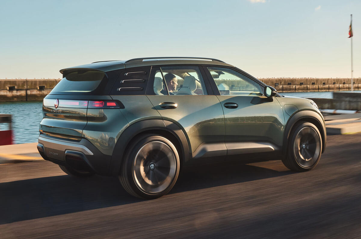 VW ID Cross Concept rear quarter tracking