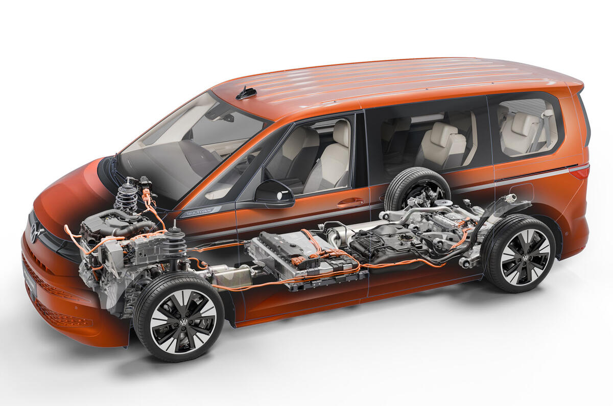 VW Multivan eHybrid 4motion cutaway VW Multivan eHybrid 4motion cutaway
