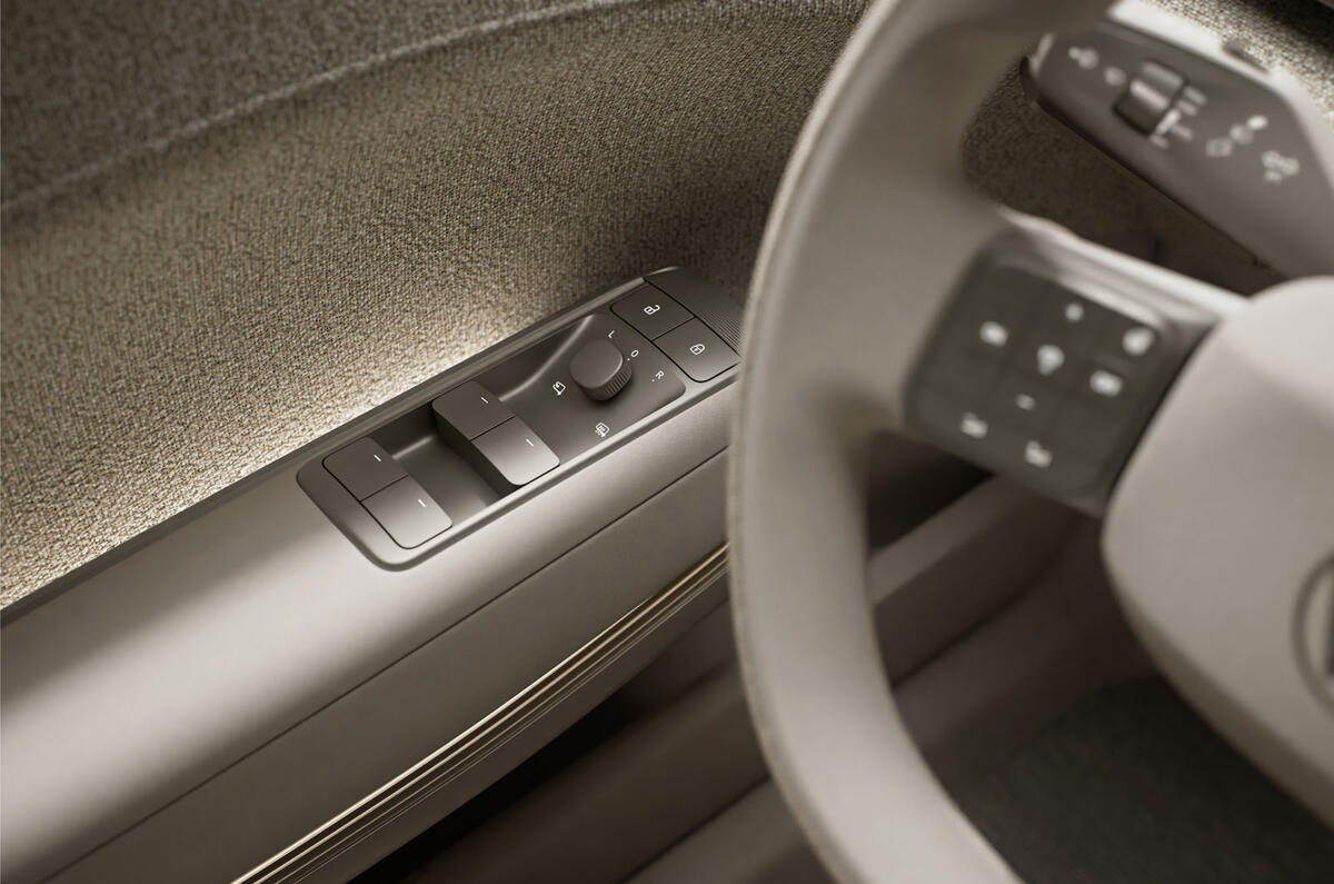 VW T Cross concept door controls detail VW T Cross concept door controls detail