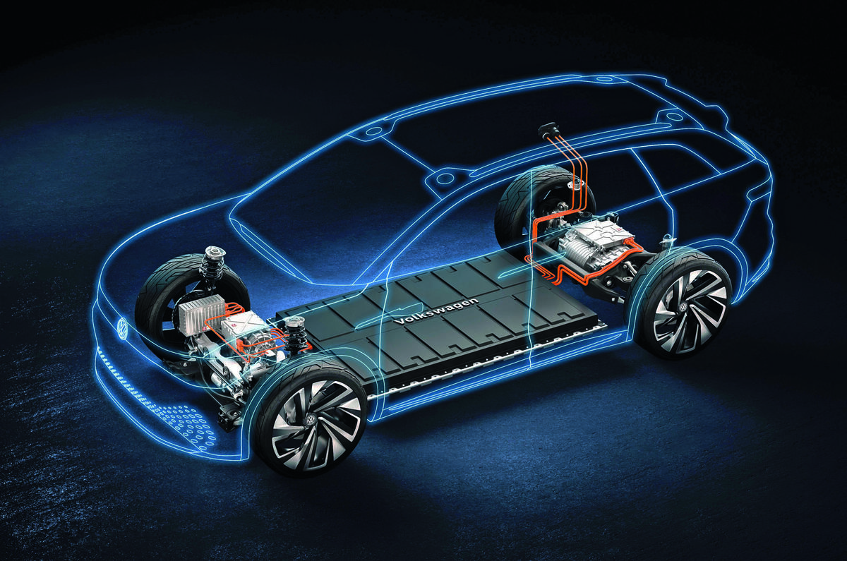 Volkswagen Crozz MEB platform cutaway