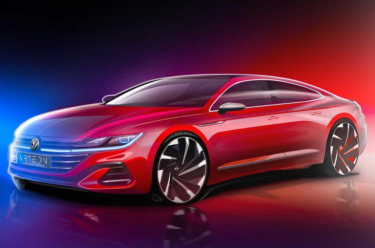 Updated Volkswagen Arteon sketch Updated Volkswagen Arteon sketch