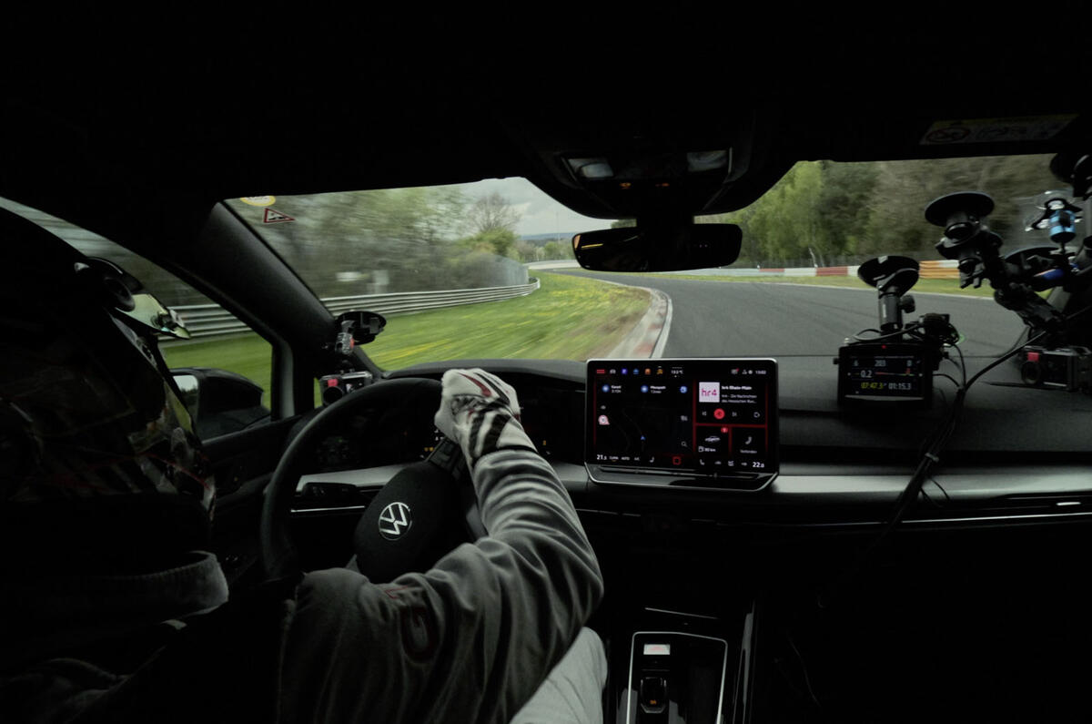 VW Golf GTI 50 lap record interior