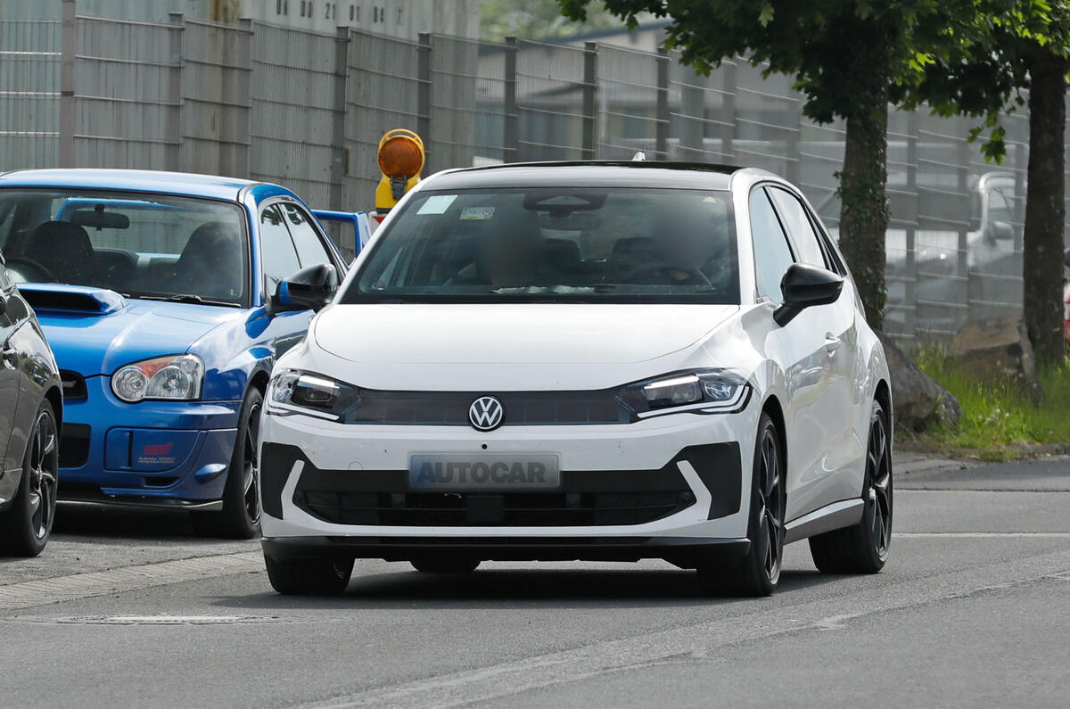VW ID2 prototype testing front VW ID2 prototype testing front