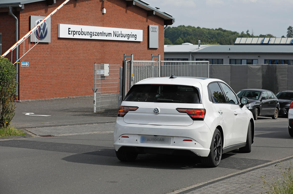 VW ID2 prototype testing rear VW ID2 prototype testing rear
