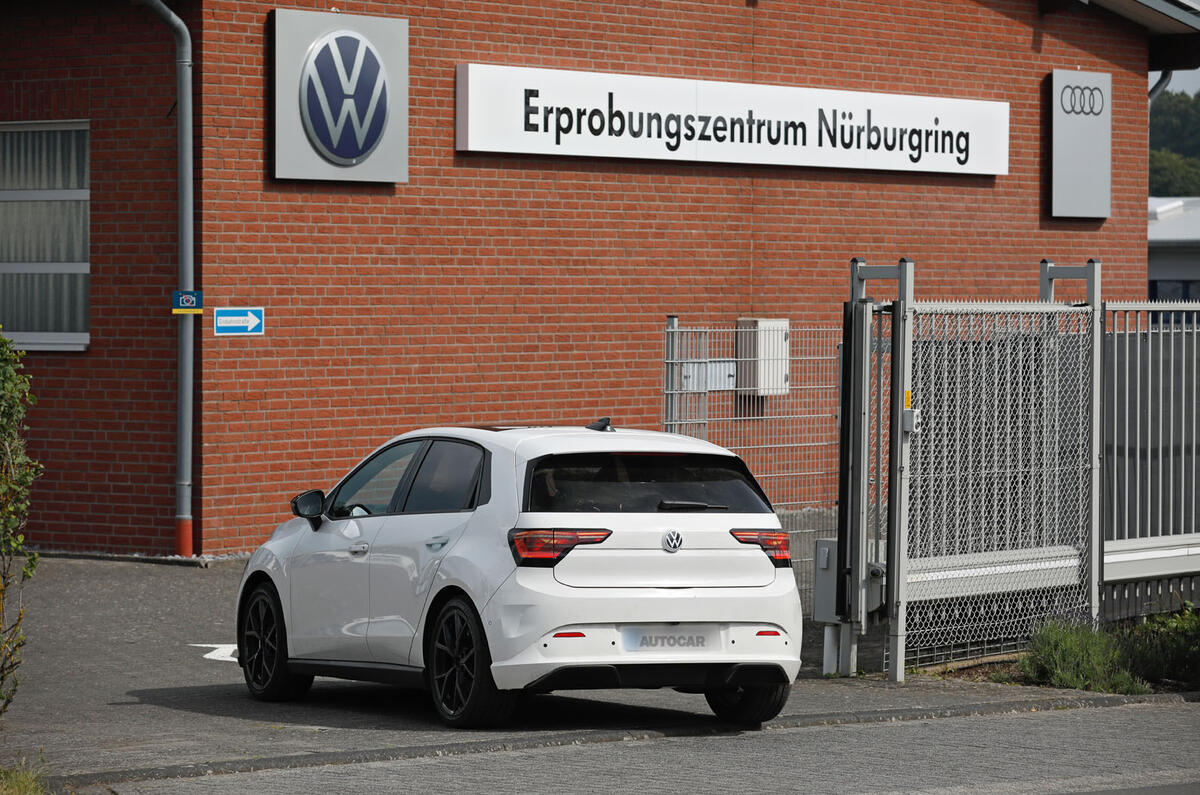 VW ID2 prototype testing rear 3 4 VW ID2 prototype testing rear 3 4