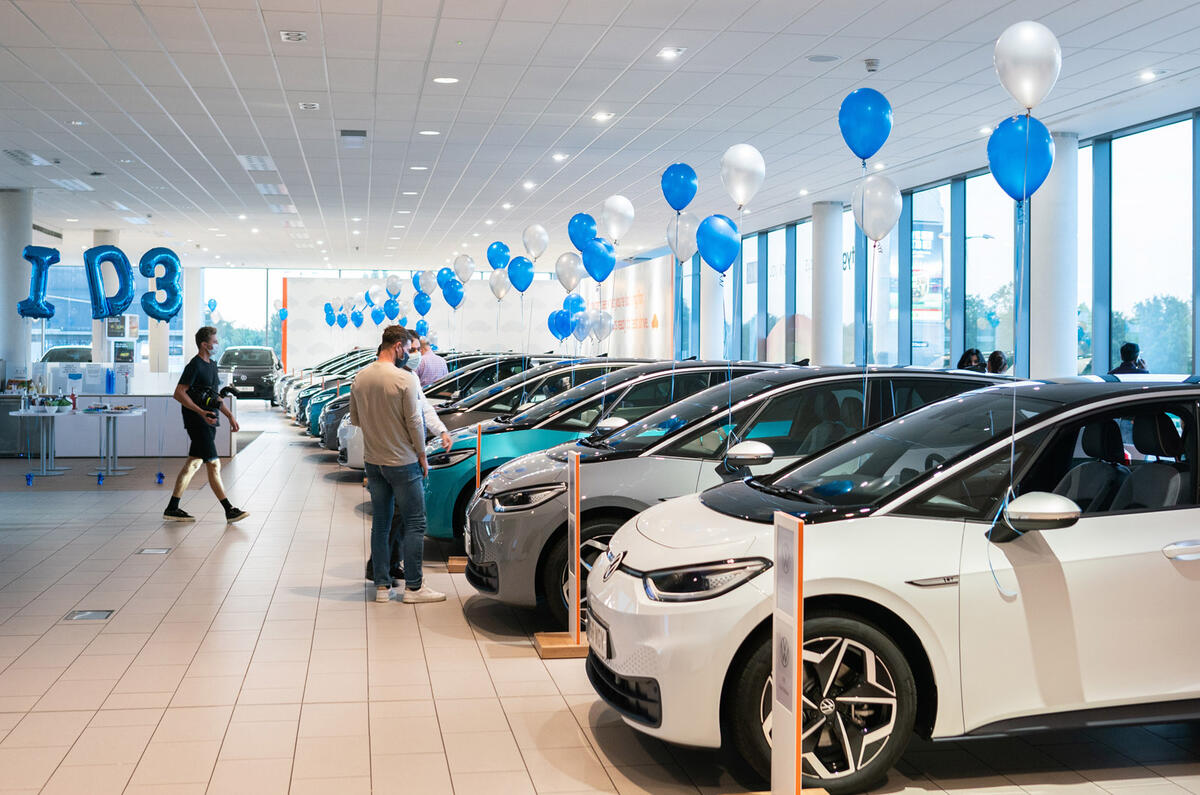 VW ID 3 showroom VW ID 3 showroom