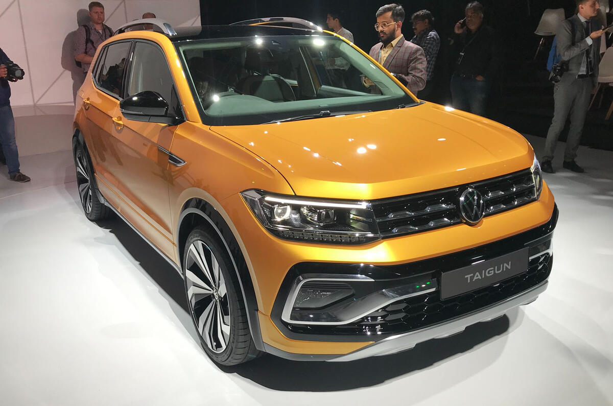 New Delhi show 2020 - Volkswagen Taigun front New Delhi show 2020 - Volkswagen Taigun front