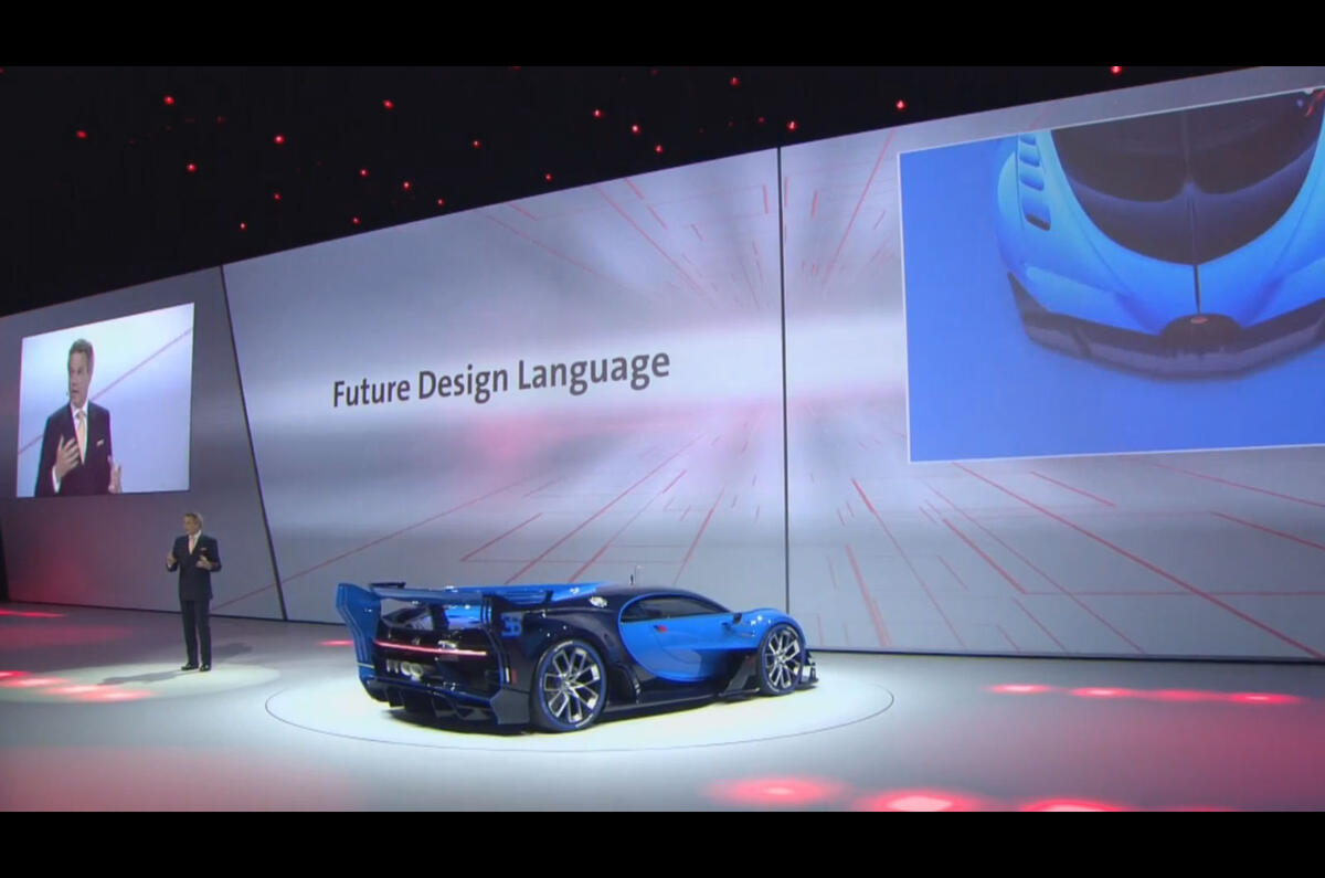 Bugatti Vision Gran Turismo show car Bugatti Vision Gran Turismo show car