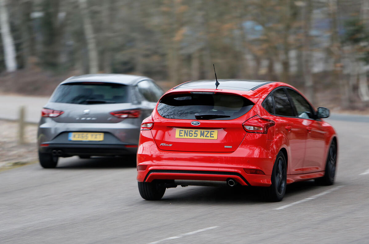 Seat Leon, Ford Focus, Vauxhall Astra versus Mazda 3