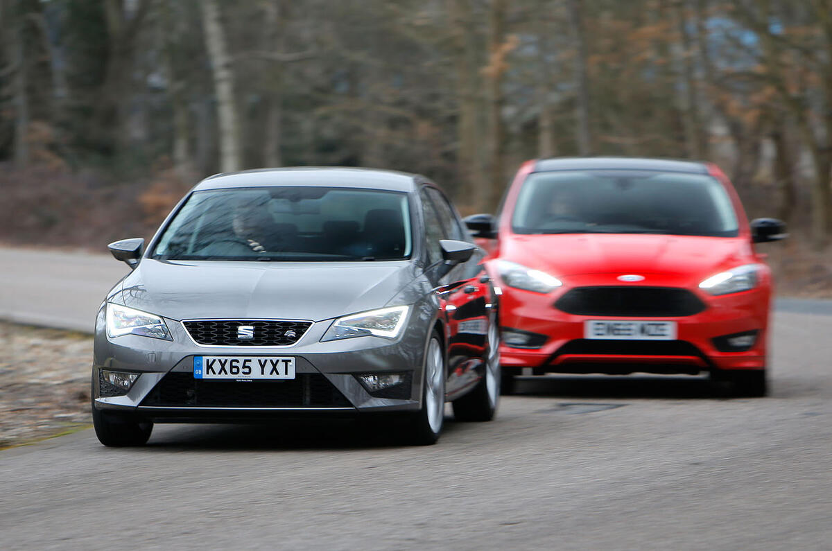 Seat Leon, Ford Focus, Vauxhall Astra versus Mazda 3