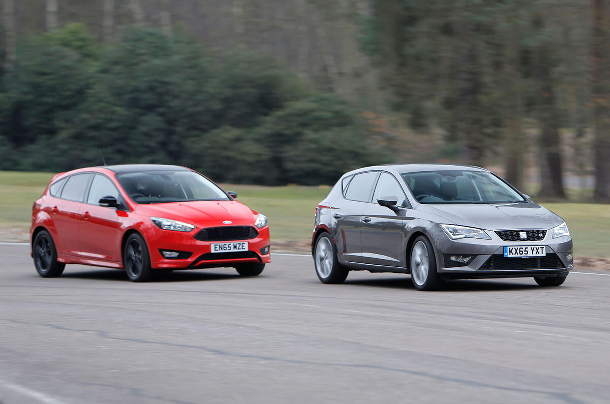 Seat Leon, Ford Focus, Vauxhall Astra versus Mazda 3