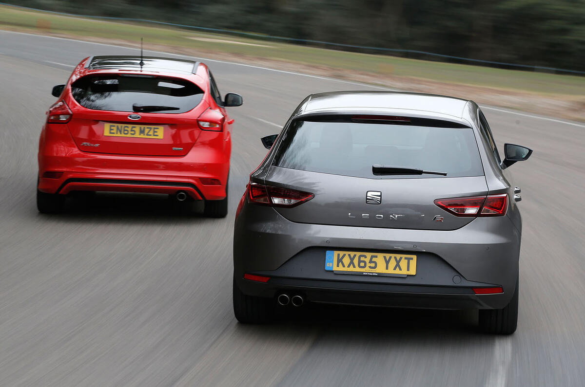 Seat Leon, Ford Focus, Vauxhall Astra versus Mazda 3