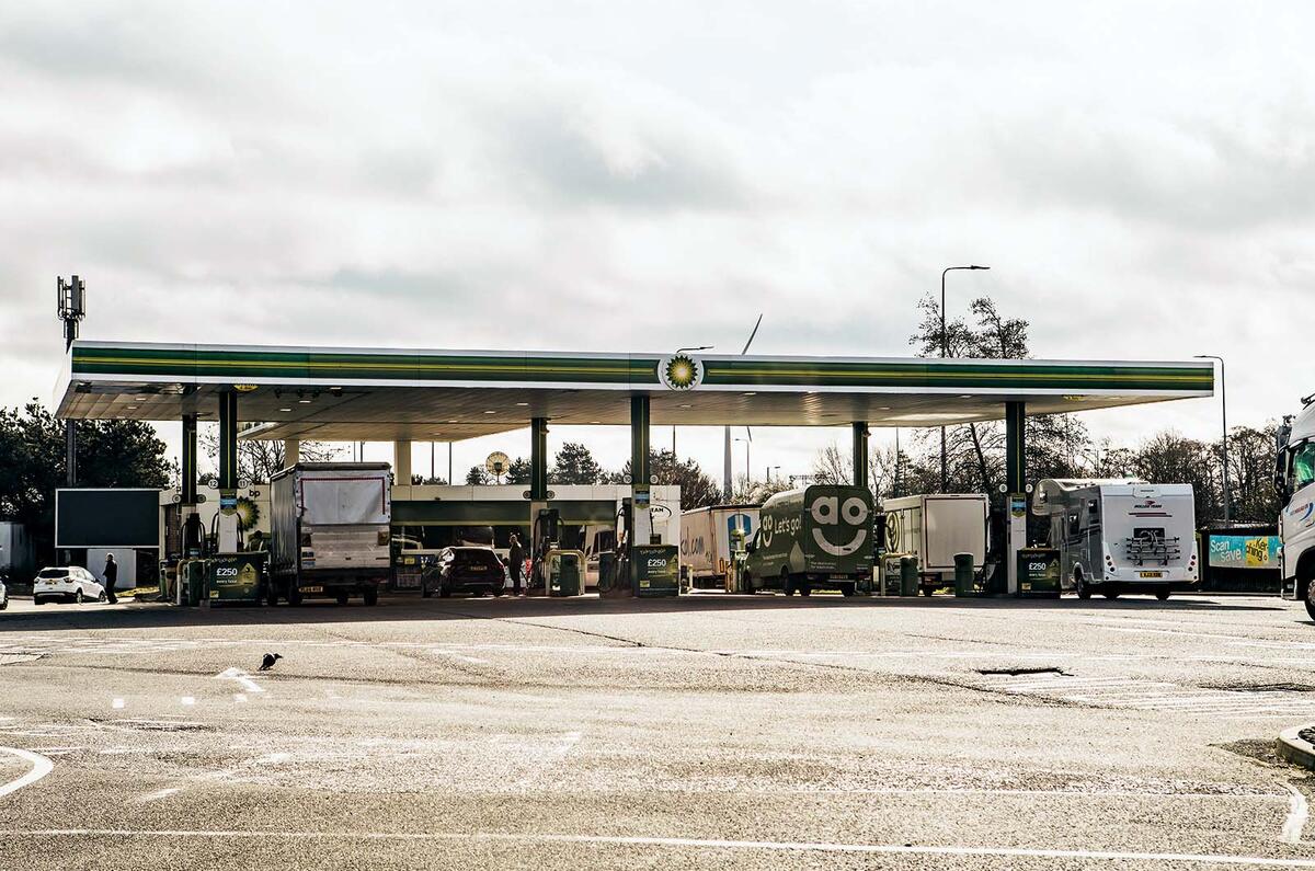 Watford Gap services petrol station Watford Gap services petrol station