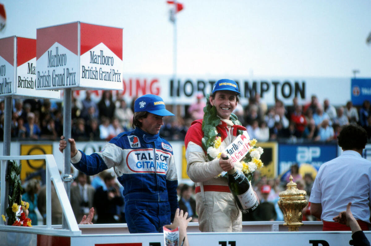 John Watson on the podium 1981