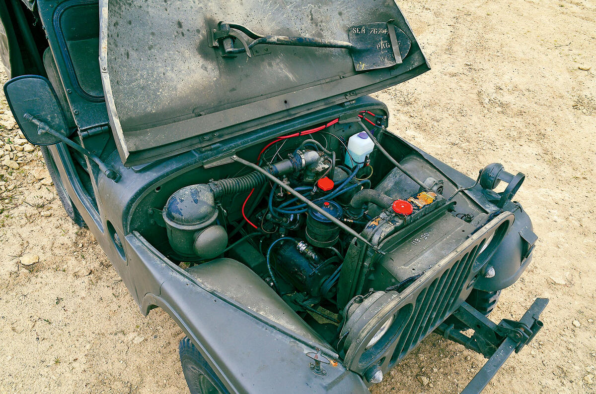 Willys Jeep engine bay Willys Jeep engine bay