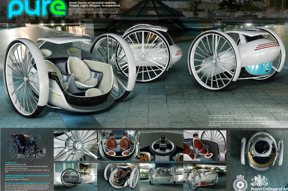 Royal College of Art vehicle design winners revealed