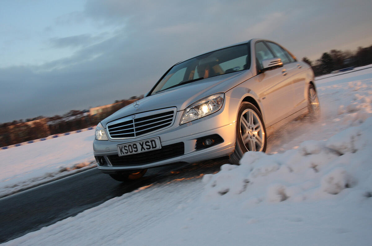 Winter Driving Mercedes