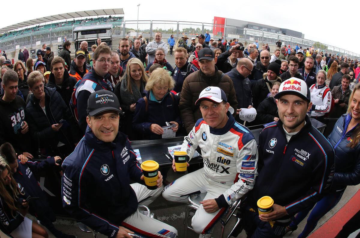 BTCC stars pair with Macmillan for the World's Fastest Coffee Morning