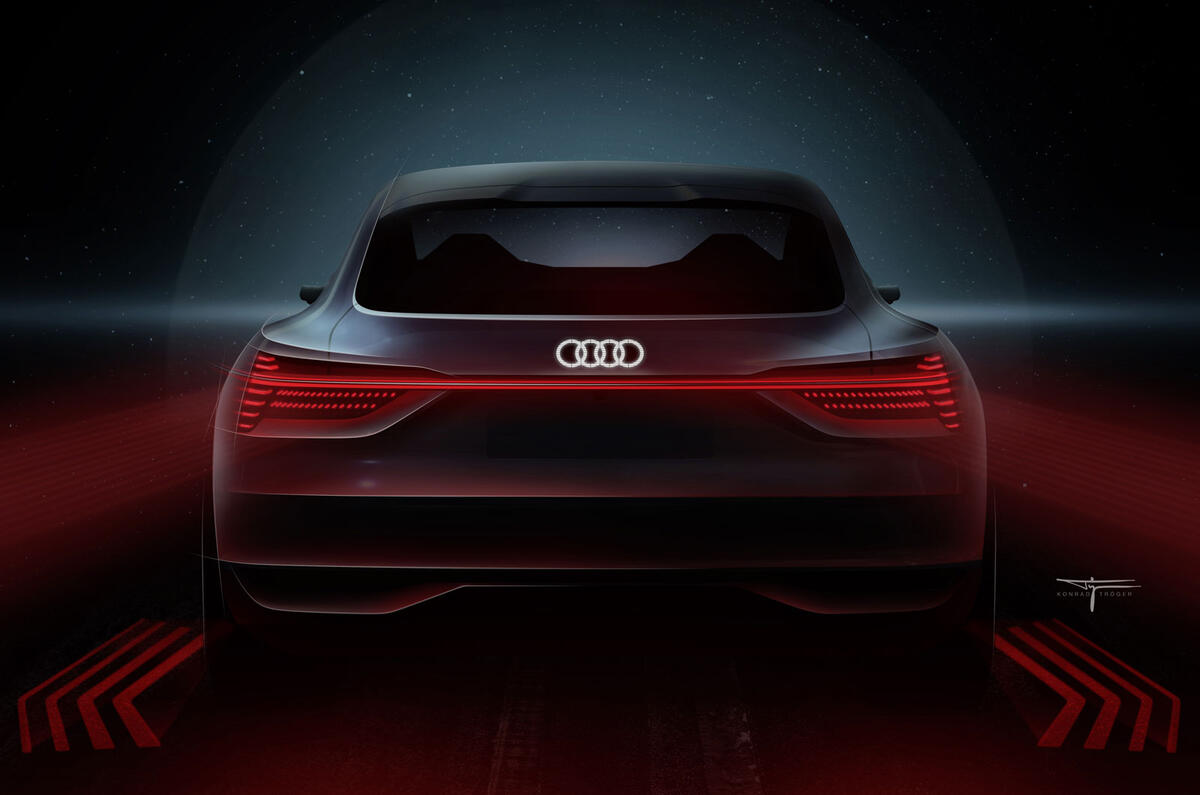 Futuristic Audi e-tron concept previewed in new sketches