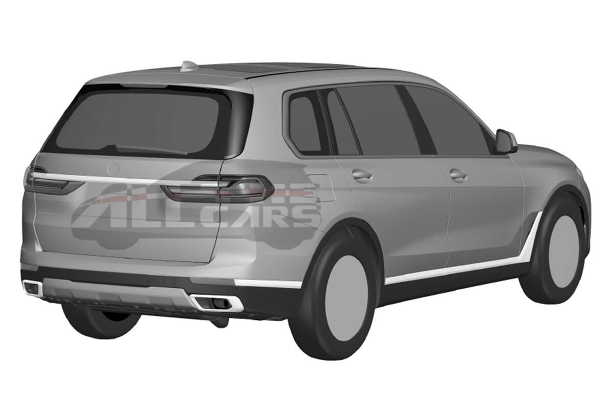 Production BMW X7: patent images reveal final design