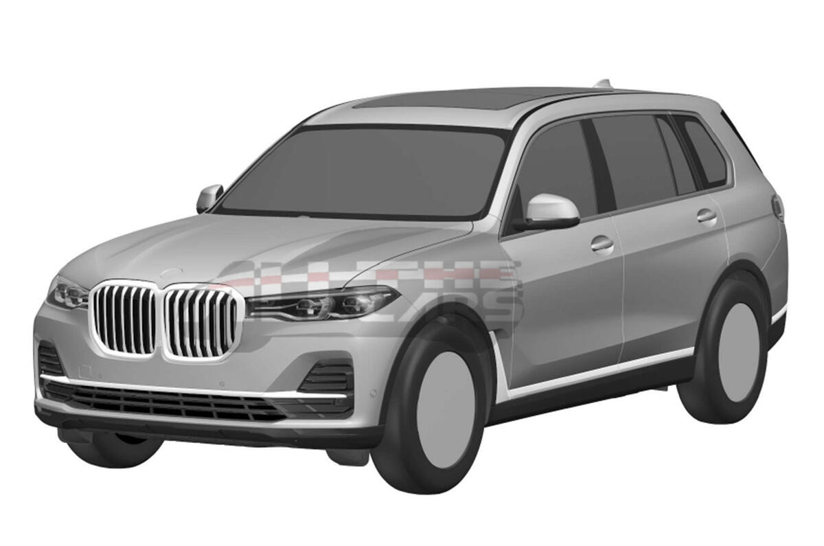 Production BMW X7: patent images reveal final design